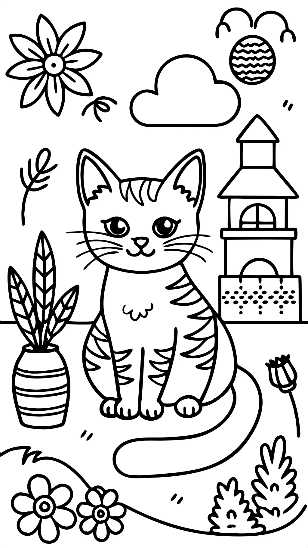 Páginas para colorear gatos